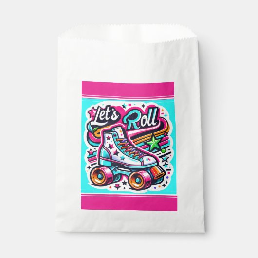 キッズレトロローラースケートで滑るパーティーフェイトバッグ フェイバーバッグ (正面)