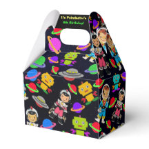 キッズレトロ宇宙飛行士とロボットパーソナライズされた