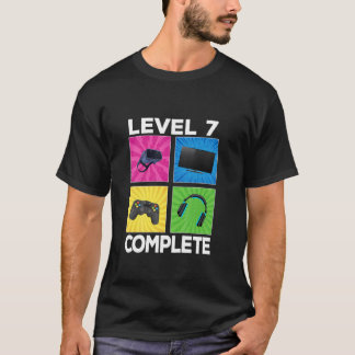 キッズレベル7完素晴らし了2015ゲーム第7誕生日 Tシャツ
