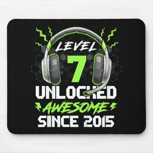 キッズレベル7 2015年7素晴らし誕生以降のロック解除 マウスパッド (正面)