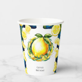 キッズレモカラフルン誕生日 紙コップ