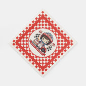 キッズレーサードライバー誕生日 スタンダードランチョンナプキン (角)