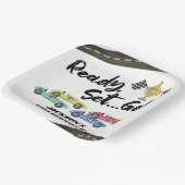 キッズレースカーAny Age Birthday Party ペーパープレート (傾斜あり)