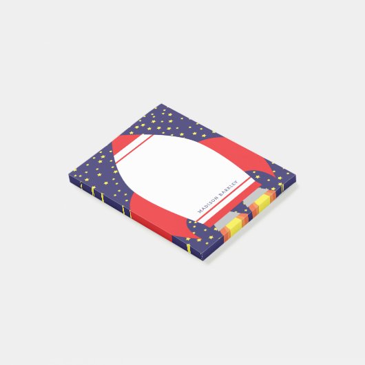 キッズロケット船の外空可愛い ポストイット (アングル)