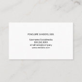 キッズロゴ | 歯とブラシの漫画 名刺 (裏面)