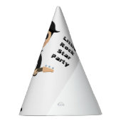 キッズ🎸🤣ロックスター誕生日ギターファンキーおもしろい パーティーハット (右)