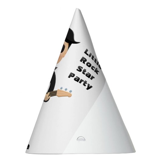 キッズ🎸🤣ロックスター誕生日ギターファンキーおもしろい パーティーハット (右)