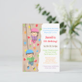 キッズロック登山バースデーパーティ招待状 招待状 (スタンド正面)