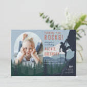 キッズロック登山フォトバースデーパーティー 招待状 (スタンド正面)