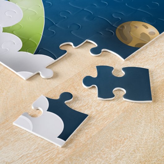 キッズロッパーソナライズされたケット船ジグソーパズル ジグソーパズル (側面)