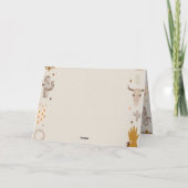 キッズロデオカウボーイ素朴ウェスタン招待状 招待状 (裏面)