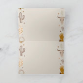 キッズロデオカウボーイ素朴ウェスタン招待状 招待状 (内部)