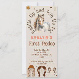 キッズロデオカウボーイ素朴ウェスタン 案内状