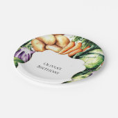 キッズローカル栽培農家市場誕生日 ペーパープレート (アングル)