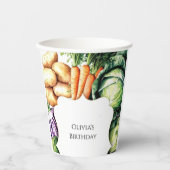 キッズローカル栽培農家市場誕生日 紙コップ (正面)