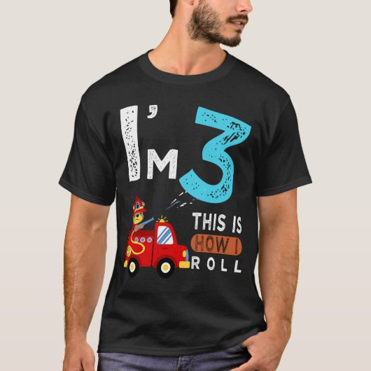 キッズローダー3rd誕生日パーティー3年Tod用 Tシャツ (正面)