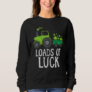 キッズロードオブラックトラクターかわいいSt patricks dayTr スウェットシャツ