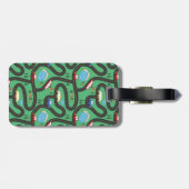 キッズロードマップ – 赤と青 – 名前をカスタムする ラゲッジタグ (裏面横)