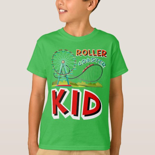 キッズローラーコースター Tシャツ (正面)