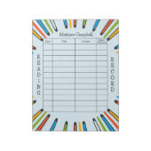 キッズロ読グホームスクー読ルの本 ノートパッド (回転)