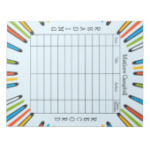 キッズロ読グホームスクー読ルの本 ノートパッド (正面)