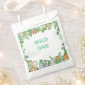 キッズワイルドワンバースデーパーティーの好意バッグ フェイバーバッグ (クリップ留めされた状態)
