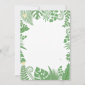 キッズワイルドワン1歳の誕生日パーティの招待状 招待状 (裏面)