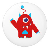 キッズワンアイエイリアンドローまたはドアノブ セラミックノブ (正面)