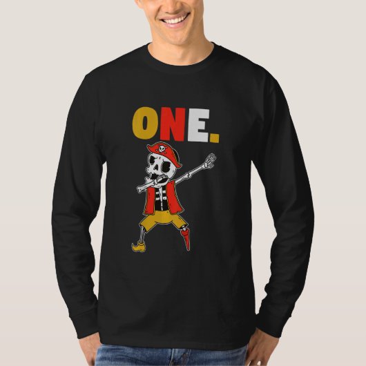 キッズワン子供の誕生日海賊船 Tシャツ (正面)
