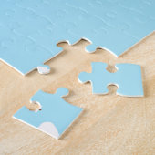 キッズワールドマップアニマルモダントモノグラム名おもしろい ジグソーパズル (側面)