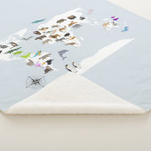 キッズワールドマップアニマル シェルパブランケット (3/4)