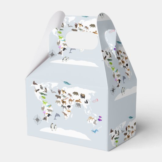 キッズワールドマップアニマル フェイバーボックス (正面サイド)