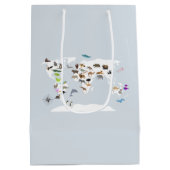 キッズワールドマップアニマル ミディアムペーパーバッグ (裏面)