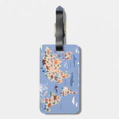 キッズワールドマップラゲージタグ ラゲッジタグ (裏面縦)