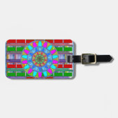 キッズンゲストルームデコ：リッチユニークエネルギープリント ラゲッジタグ (正面横)