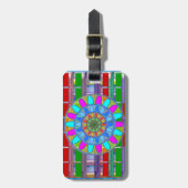 キッズンゲストルームデコ：リッチユニークエネルギープリント ラゲッジタグ (正面縦)