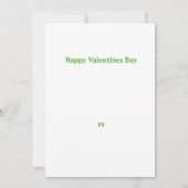 キッズヴァレンティーンズデイディノミートダノダリストランフラット カード (裏面)