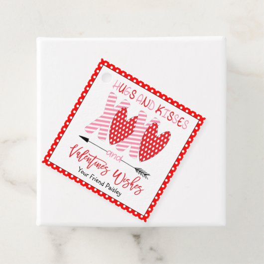 キッズヴァレンティーンズデイハグとキス フェイバータグ (インサイチュ)