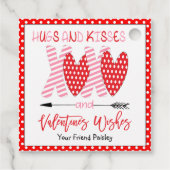 キッズヴァレンティーンズデイハグとキス フェイバータグ (裏面)