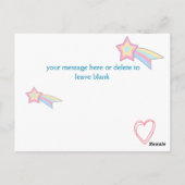 キッズヴァレンティーンズデイマジカルユニコーン ポストカード (裏面)