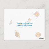 キッズヴァレンティーンズデイ宇宙アウト・オブ・this World ポストカード (裏面)