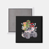 キッズヴァレンティーンデイハートTレックスキューピッドモンスタートゥウ マグネット (正面/裏面)