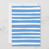 キッズヴィンテージトイ列車の水の色の誕生日パーティー 招待状 (裏面)