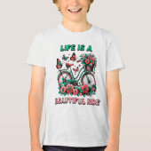 キッズヴィンテージ自転車 トライブレンドＴシャツ (正面)