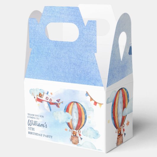 キッズヴィンテージ航空誕生日パーティーありがとう フェイバーボックス (オープン)