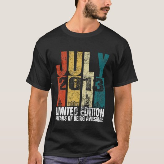 キッズヴィンテージ2013年7月Bday衣装8歳8T Tシャツ (正面)