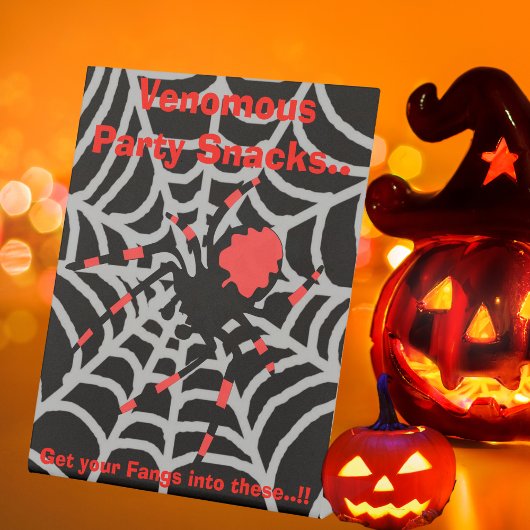 キッズヴェノムハローウィンパーティスナック 台座サイン