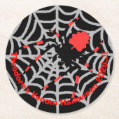 キッズヴェノムハローウィンパーティ ラウンドペーパーコースター (正面)