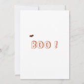 キッズ不気味ハローウィンパーティ招待状 招待状 (裏面)