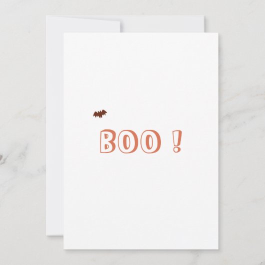 キッズ不気味ハローウィンパーティ招待状 招待状 (裏面)